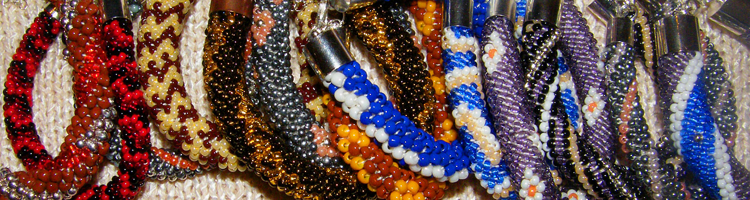 Biżuteria ręcznie robiona naszyjnik z koralików